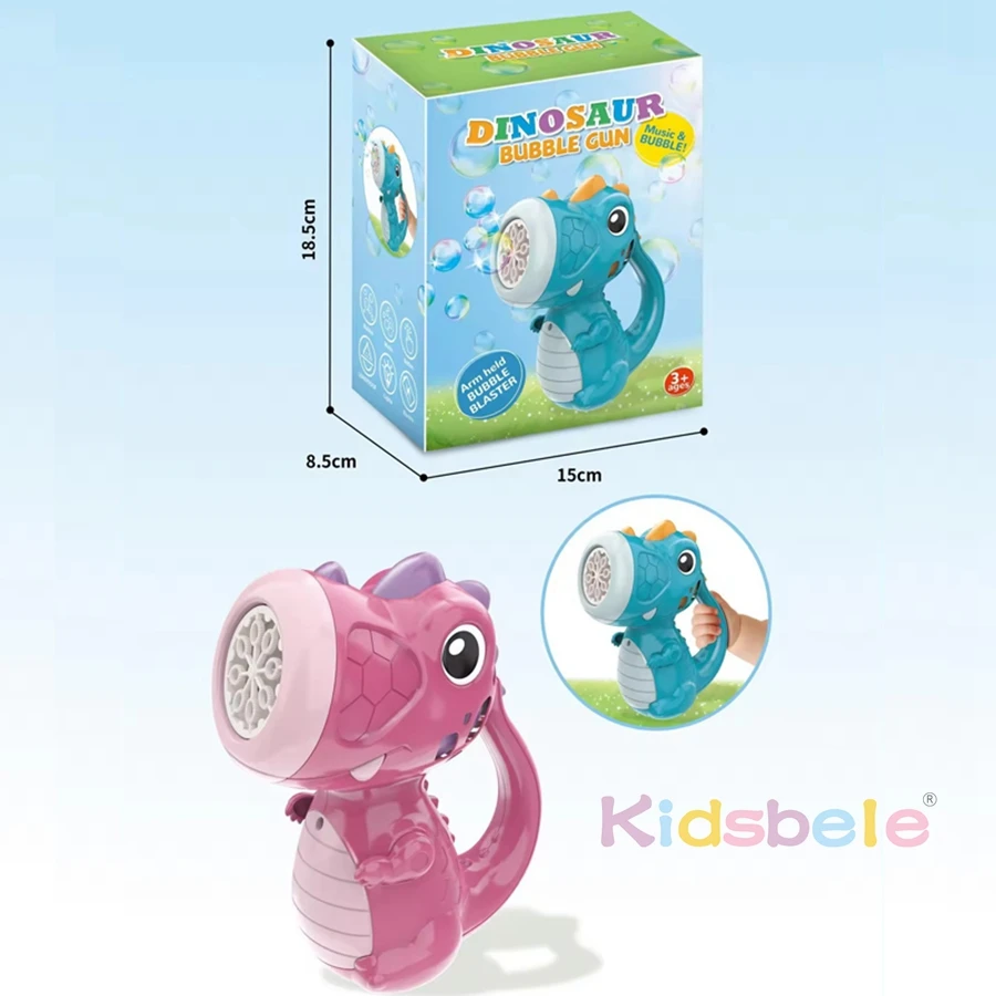 Dinosaur Bubble Machine Dinosaur Bubble Maker Toy Fun Music and Light Bubble Gun Blower Cool Outdoor Dinosaur Toys for Kid 5