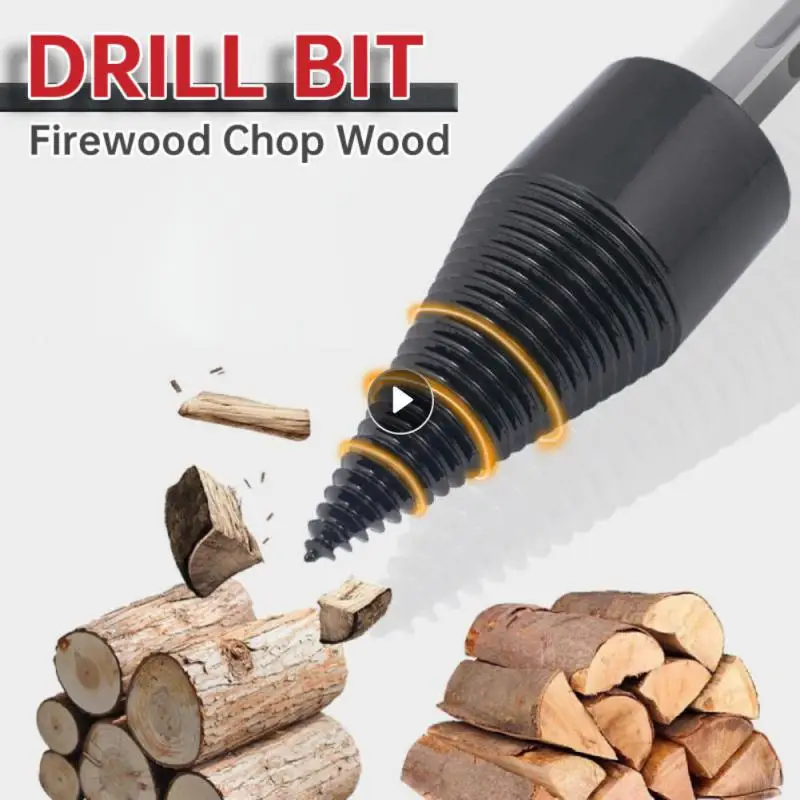 32/42mm Step Drill Bit Firewood Splitter Machine Drill Bits Wood Cone