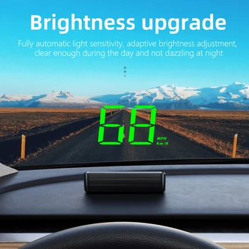 Display Head-up M2 HD per Auto, Tachimetro GPS KM/H, Proiettore Digitale HUD sul Parabrezza, Accessorio Elettronico Universale per Auto