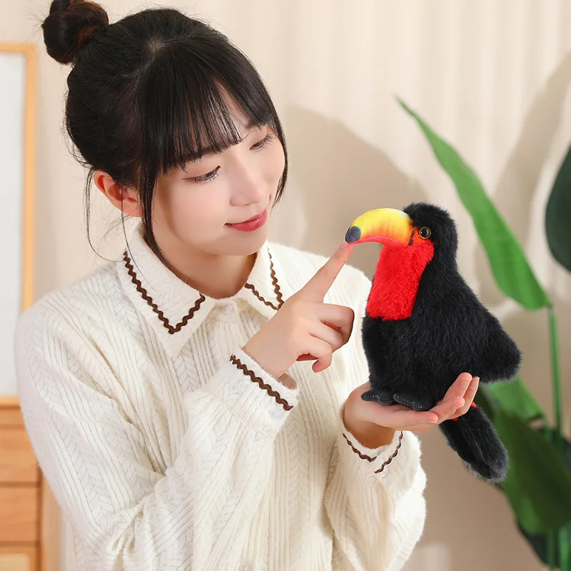 20/30/40CM 시뮬레이션 Toco Toucan 플러시 장난감 귀여운 Ramphastos Toco 박제 애니메이션 새 인형 귀여운 홈 인테리어 선물