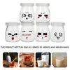 1Pcs Wishing Bottle Mini Yogurt Pudding Glass Bottle Storage Cups with Lid High Temperature Resistant Homemade Y 2