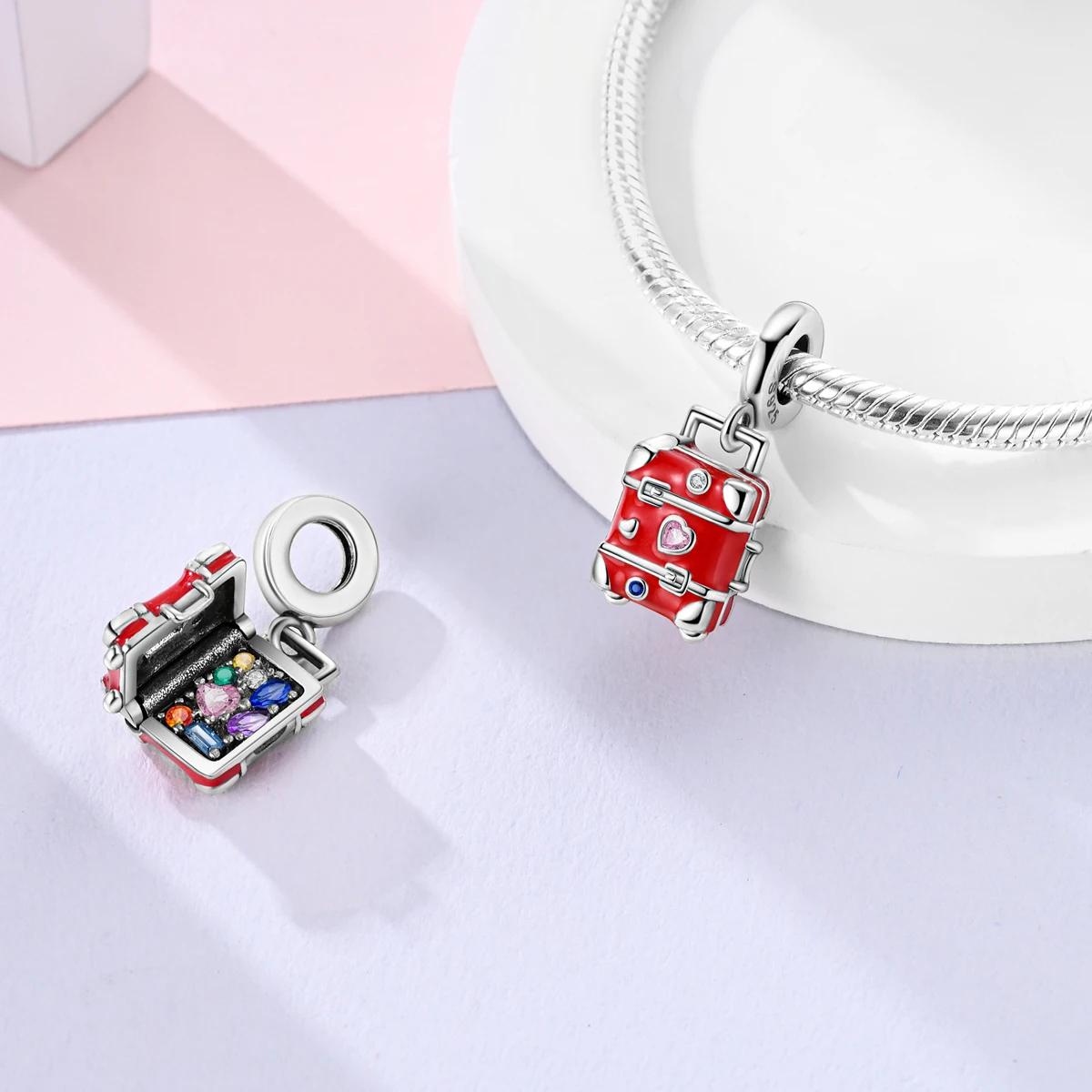Charm Jewelry Sterling Silver Jewelry Beads Charms Sterling Silver Beads Silver Charm Bead Charm Bead Beads Jewelry Sterling Silver Beads Charm 925 Sterling Silver Earth Airplane Globe Travel Dangle Pendant Charm Fine Beads Fit Original 925 Bracelet Necklace Jewelry Women