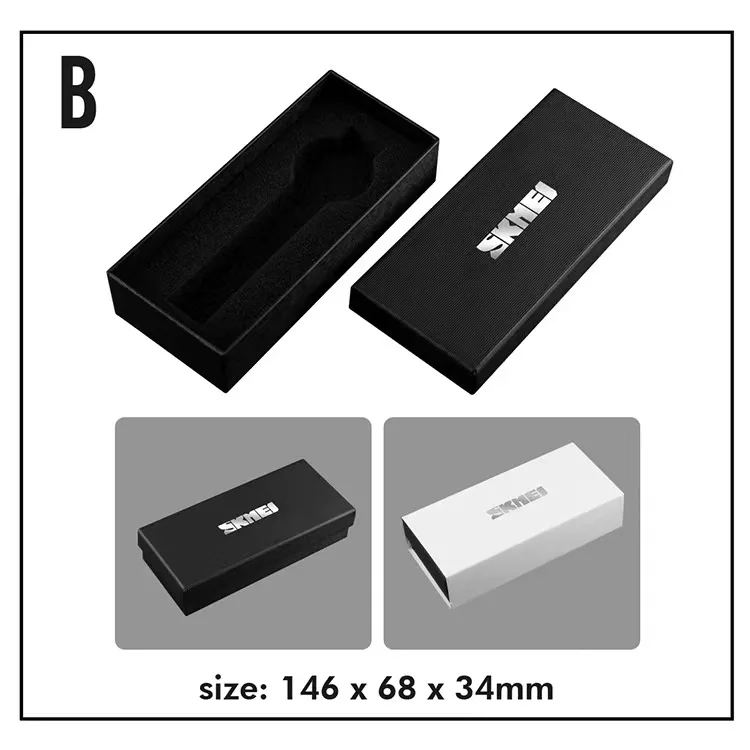 SKMEI Original Gift Box Metal Box And Carton With SKMEI Brand Watch for Friend Kids Girlfriend or Boyfriend