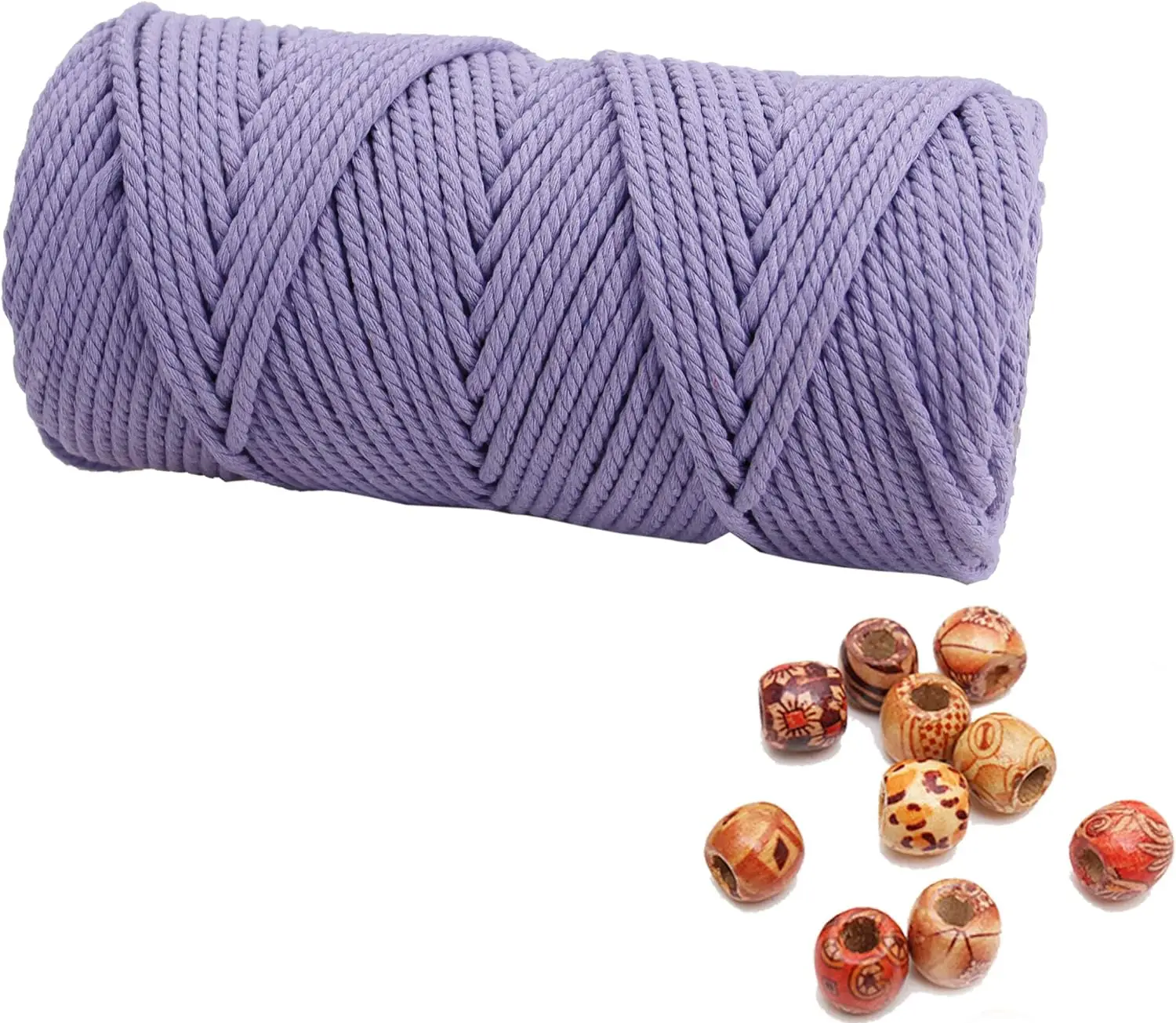 Vibrant Macrame Hand-Knitting Cotton Cord – 100m of 3mm Natural Rope for Colorful Weaving and Wall Hangings