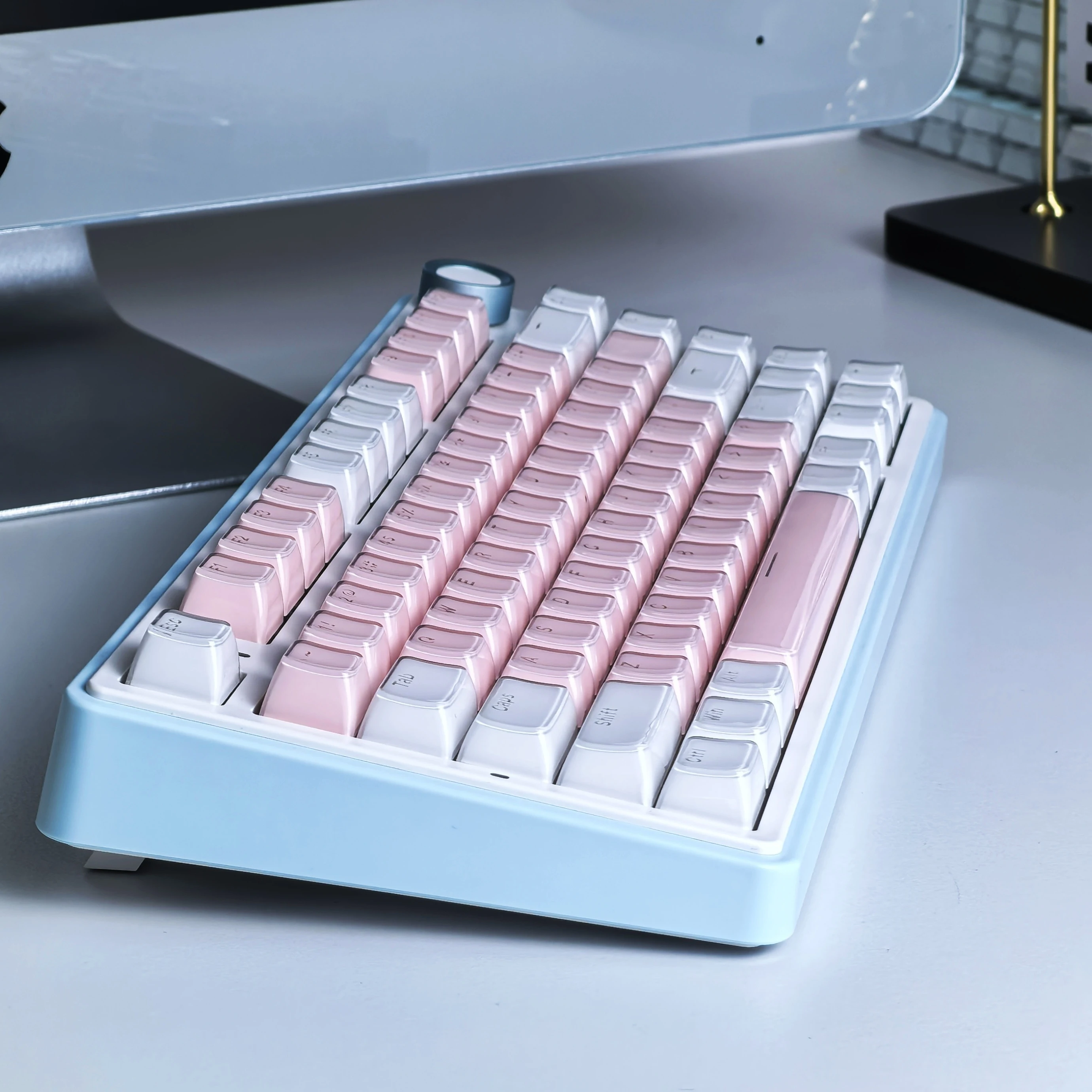 Keyboard Keycap Custom Aula F75 Jelly Crystal 136Keys OEM