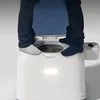 Simple Dual-Purpose Toilet Chair, Portable Indoor Commode, Backrest Elderly Seat, Disabled Pregnancy Bathroom Aid 3