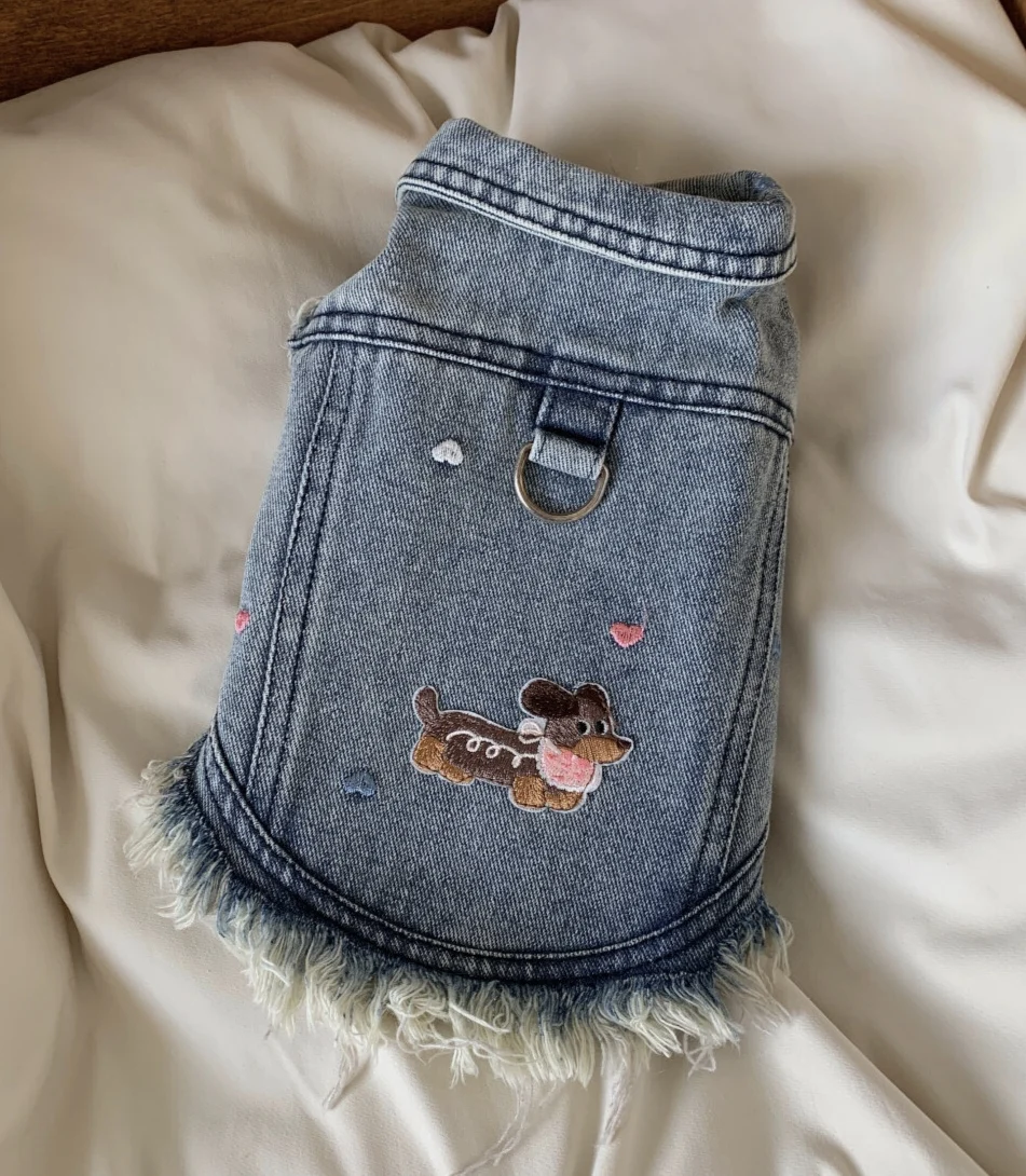 Sleeveless Cowboy Vest for Dogs, Tony Bears Dog Tank Top, Teddy, Schnauzer Bears, Marquis, Love, Spring, Summer, New