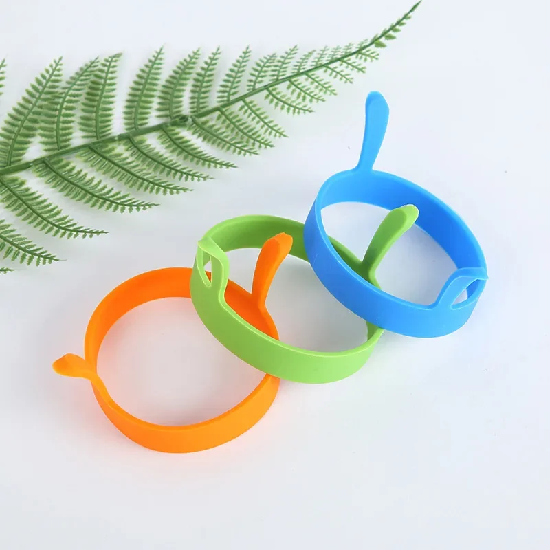 2Pcs Silicone Fried Egg Molds Heat Resistant Omelette Mold Breakfast Egg Pancake Sandwich Rings DIY Egg Frying Kitchen Tools