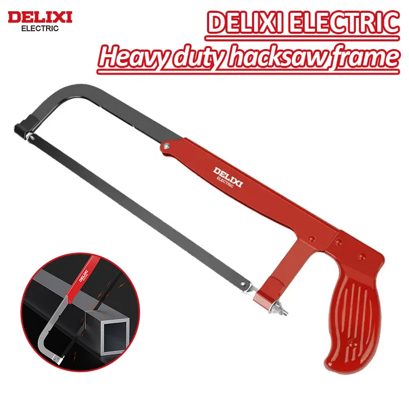 

DELIXI ELECTRIC Hacksaw Frame Saw Bow Hand Saw Household Small Saw Iron Artifact Woodworking Metal Cutting Steel Pipe Hand