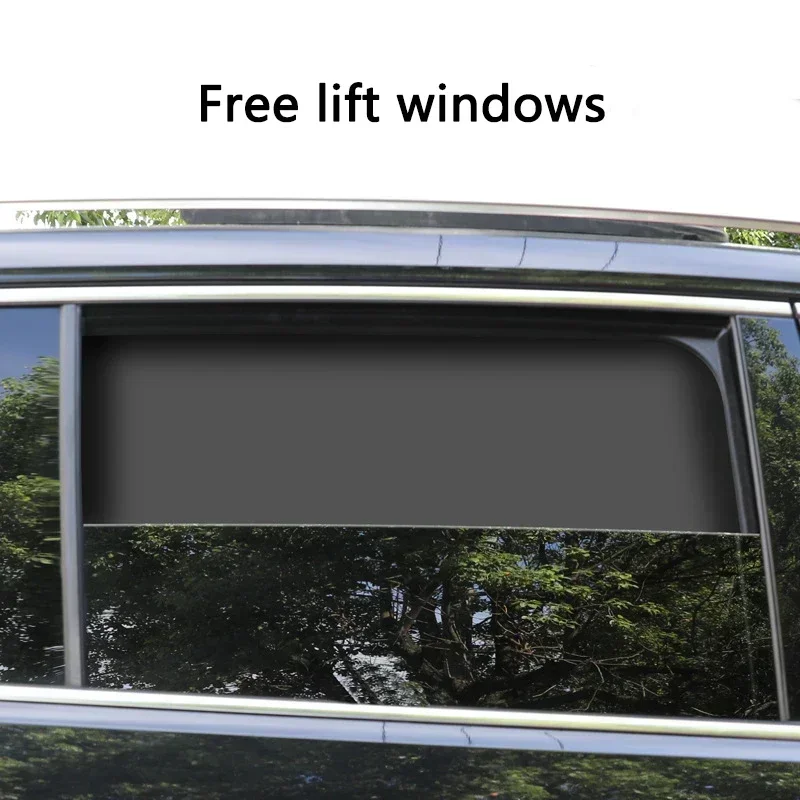 Universal Car Sunshade Window Magnetic Suction Sunshade Heat Insulation Cloth Cover Car Side