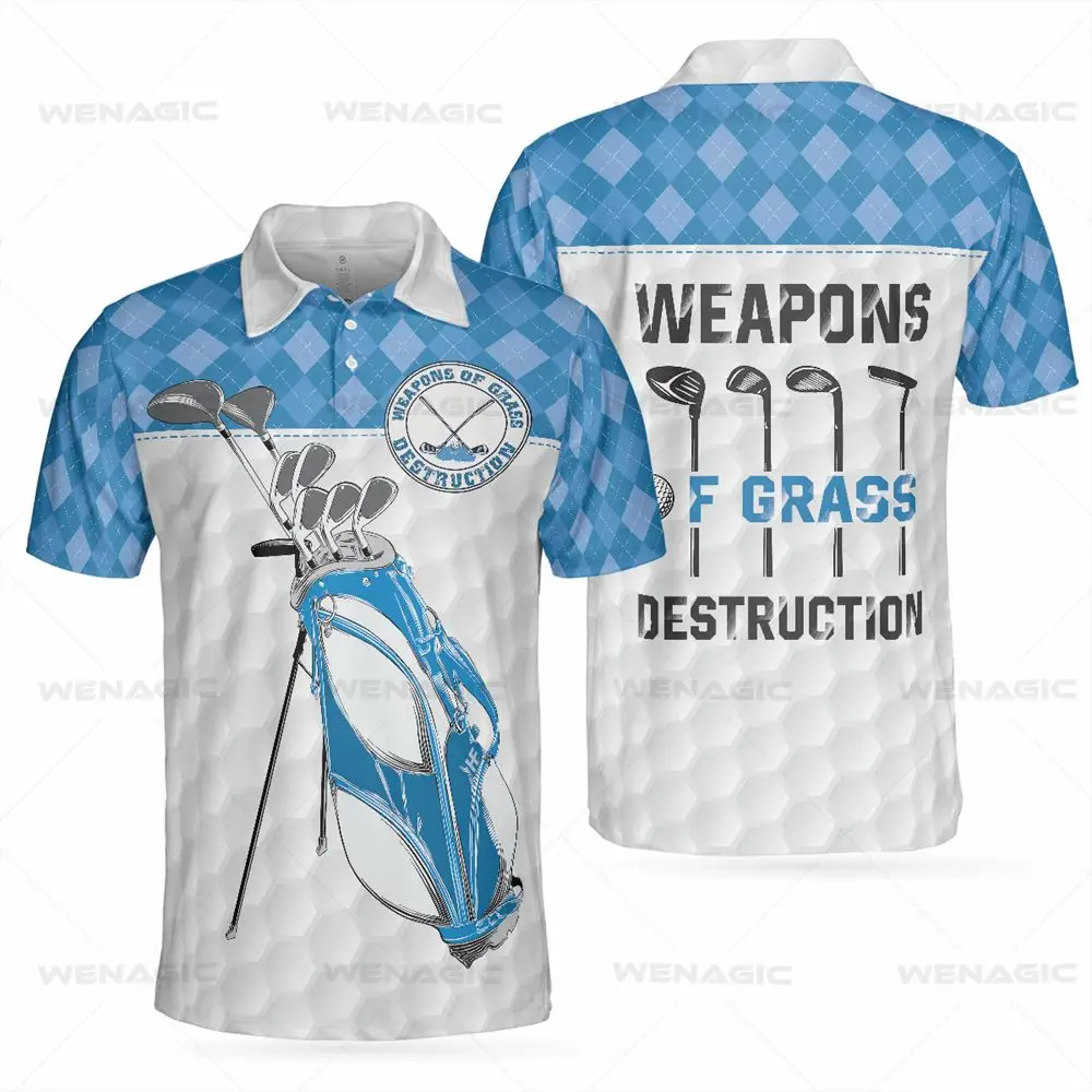 Mens Golf Shirt Men Golf Polo Shirts Summer 3d Print Holiday Casual Short Sleeve Top Lapel Clothing Oversized Tshirts