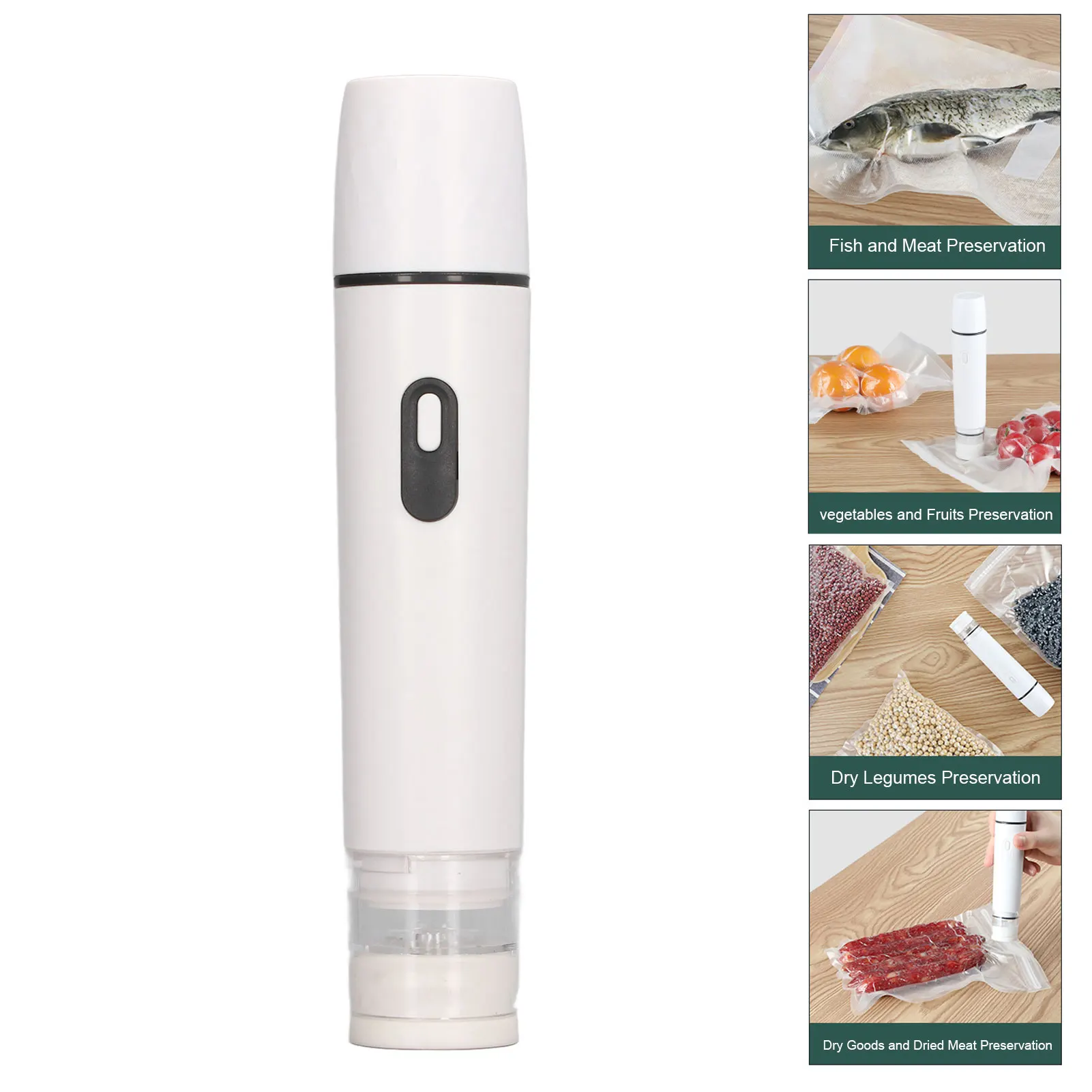 Air Pump Vacuum Sealer Electric Air Pump Electric Handheld Vacuum Sealer Cordless Sealing Machine Tool for Food Storage