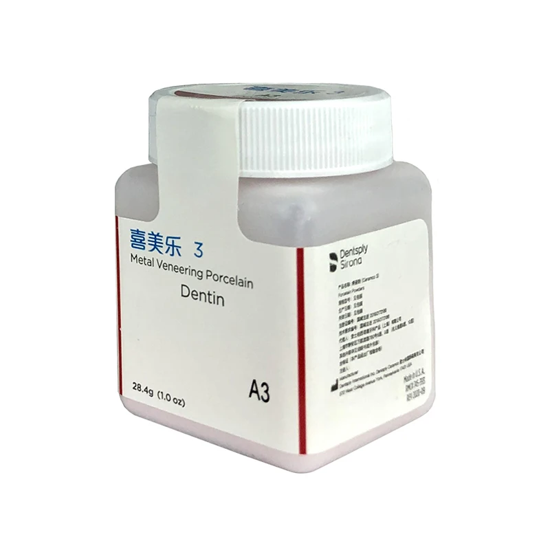 

Dental Lab Materials Ceramco-3 Metal Veneering Porcelain Dentin Powder Dental Pfm Porcelain Powder Dentine A-D Shades