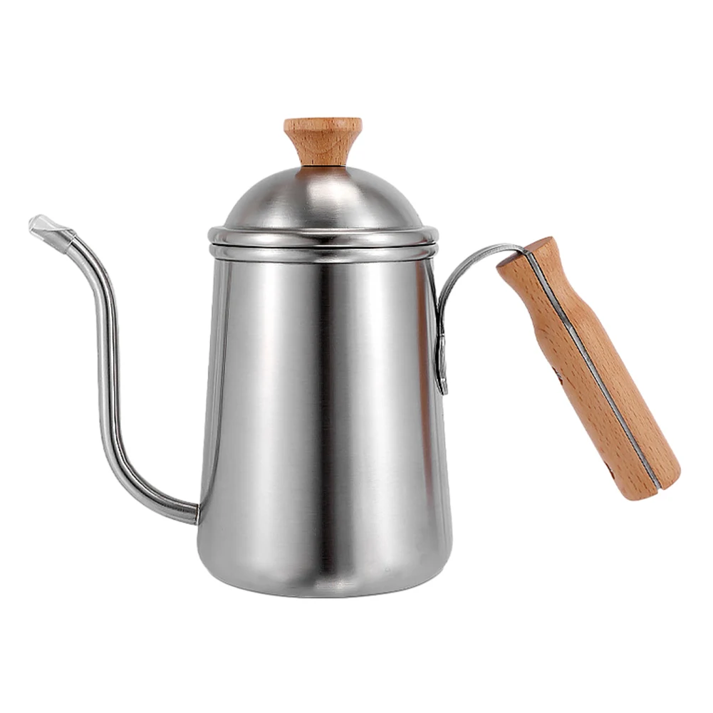 

Практичный дугообразный тонкий носик, Новый Прочный кофейный чайник, чайный горшок, Открытый походный для использования на открытом воздухе или дома
