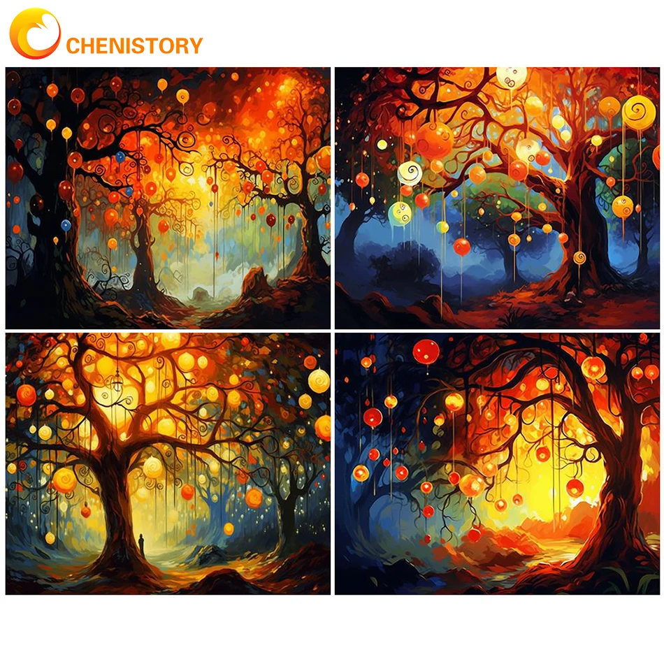 

Набор для рисования по номерам на холсте, с фонариками