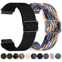 Nylon Stretchy Strap for Fossil Gen 6 44mm Gen6/gen 5 5e/Gen5 LTE 45mm Watch 22mm Band Replacement Braided Bracelet Wristbands
