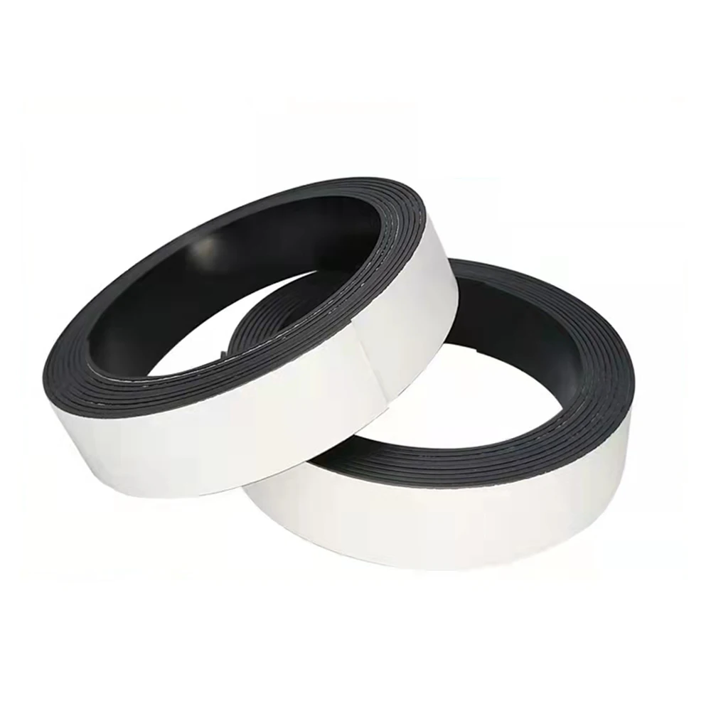 Adhesive Magnetic Tape Flexible 10-50mm Wide 1.5/2mm Thick 1m DIY Crafts Refrigerator Decoration