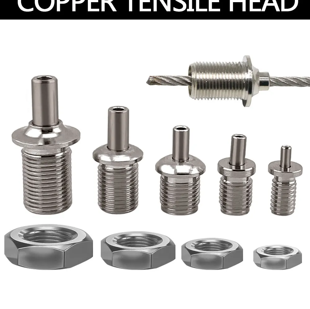 2-10PCS Senden Mutter Kupfer Pull Kopf Einstellbare Verriegelung Gerät Ausgesetzt Kabel Klemme Stecker Für Ausgesetzt beleuchtung Zubehör – Detail 3