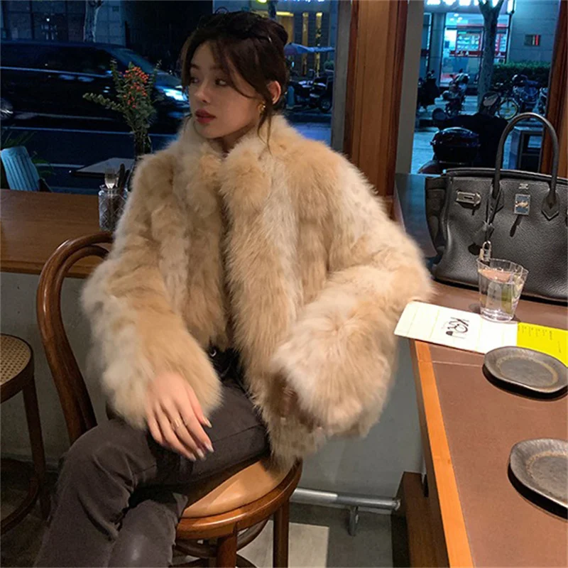 Warm And Thick Women's Plush Coat High Quality Imitation Fur Warm Coat New Environmental Protection Multi-style Plush Coat