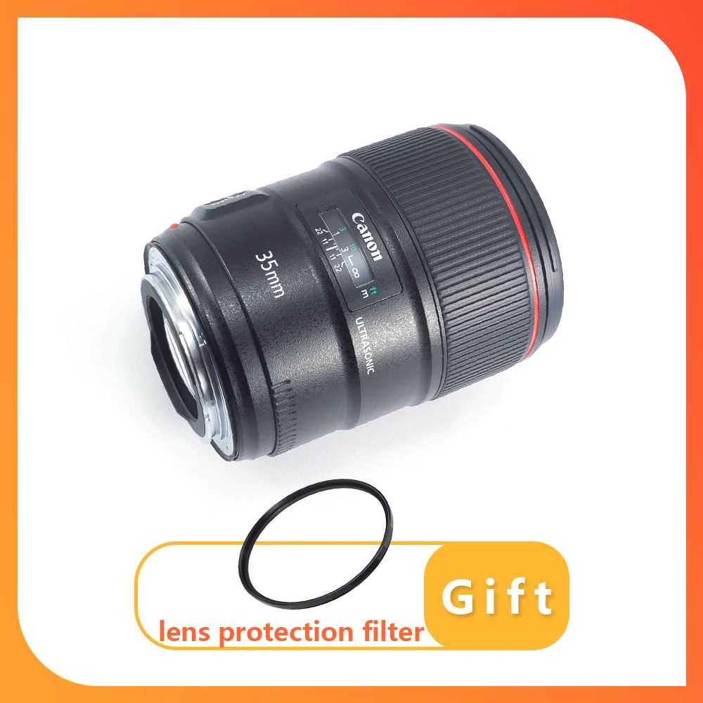 Obiettivo Canon Ef 35Mm F/1.4L Ii Usm Per Fotocamera Canon Eos 1Dx Mark Ii 5 D4 5 D3 6D Mark Ii 6D 7D 7 D2 90D 80D 77D 5 D2 Slr