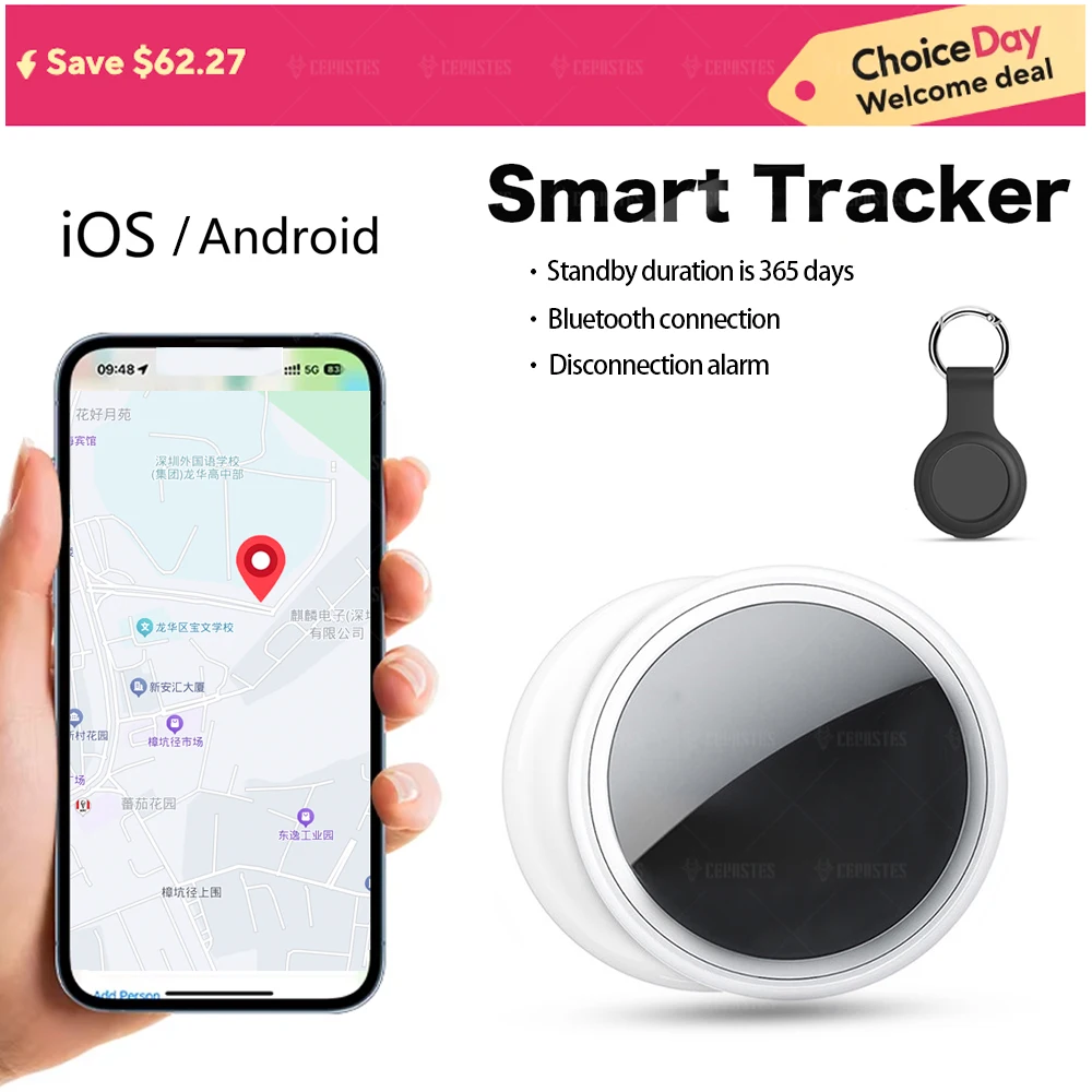 Smart Bluetooth GPS Anti-loss Tracker with sound locate reminder alarm Tracks keys wallets kids pets via iOS/Android APP for gps locator,key finder,anti lost tracker,anti lose tracker,item locator,anti lost locator,key chain locator