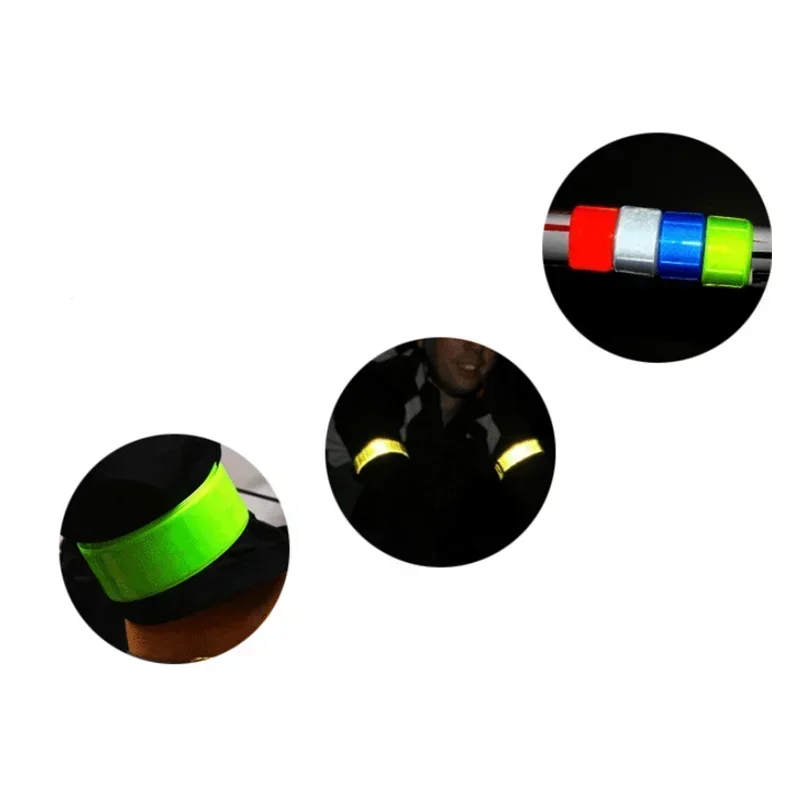 Reflective Bands Wrist Arm Ankle Leg High Visibility Reflect Straps Night Walking Running Reflective Strips Warning Tape Reflective Tape Bands Reflective Tape