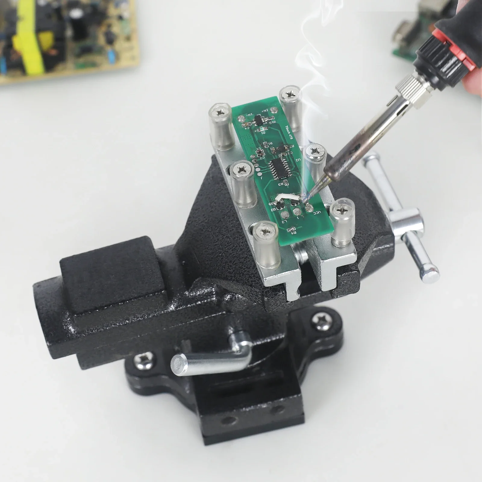 Soldering helping hands welding tool magnetic base helping hands soldering third hand PCB holder