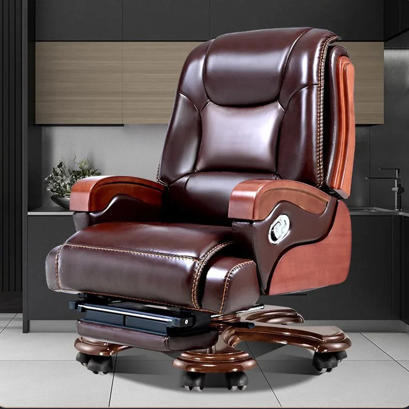 

Ergonomic Office Chairs Recliner Playseat Lounge Modern Leather Executive Computer Chair Swivel Sillas De Oficina Furniture