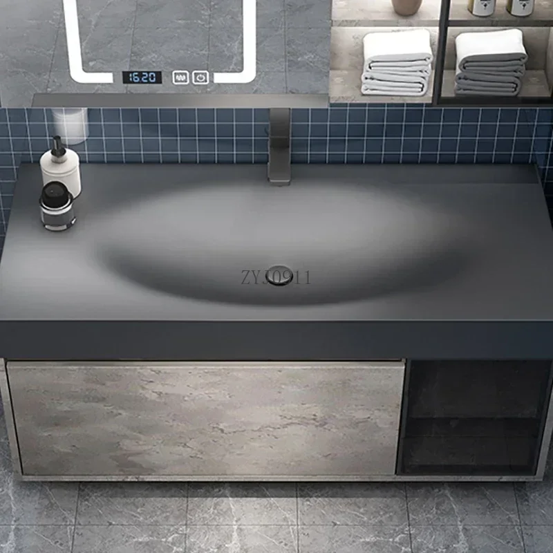 *Smart Slim Basin Bathroom Cabinet Combination Minimalist Modern Cabinets Washbasin Casa Arredo Home Furniture YX50BC