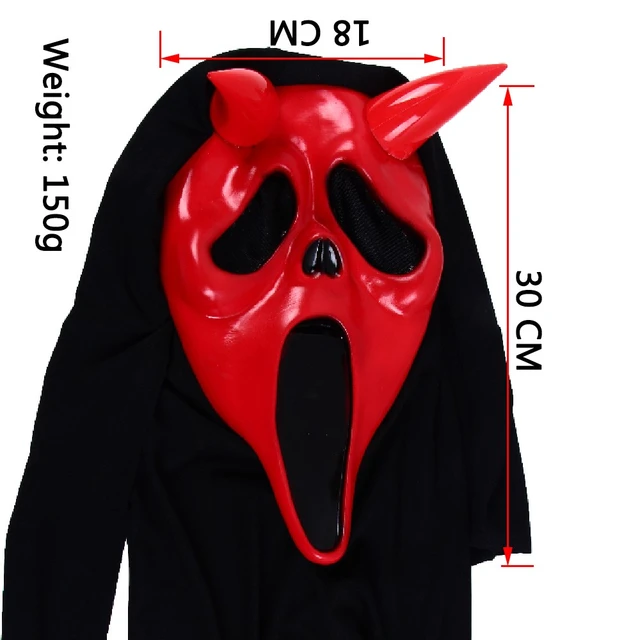 Movie Scream Halloween Scary Face Devil Cosplay Costume Halloween