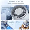 Ice Compress Mini Fan USB Rechargeable Handheld Semiconductor Refrigeration Portable Small Charging Turbo Fan Air Conditioner 3