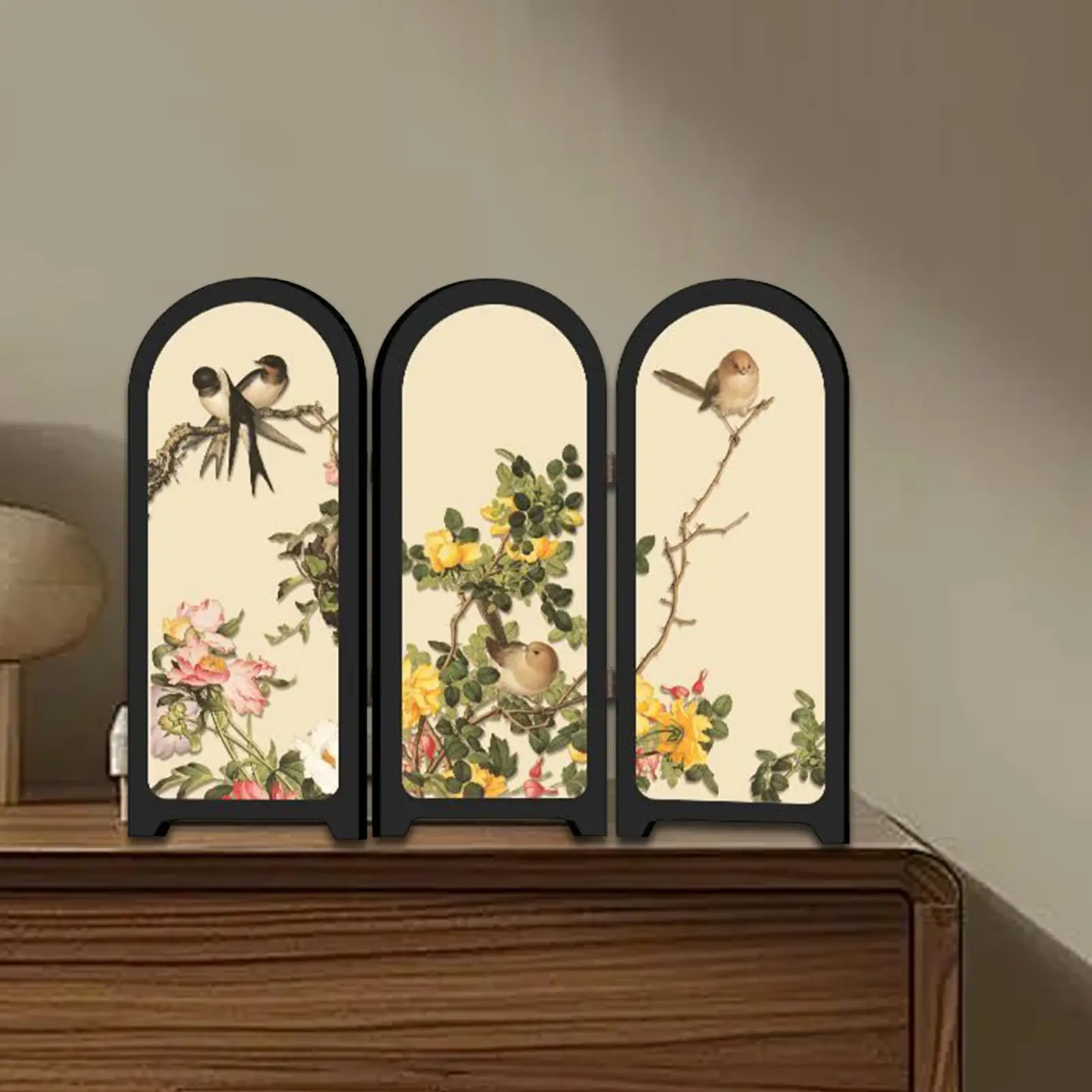 מחיצת מסך עיצוב סיני לשולחן משרדי