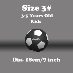 Silent Airless Foam Soccer Ball - Indoor Noiseless Fun Sports Game (Size 3 - 7inch)