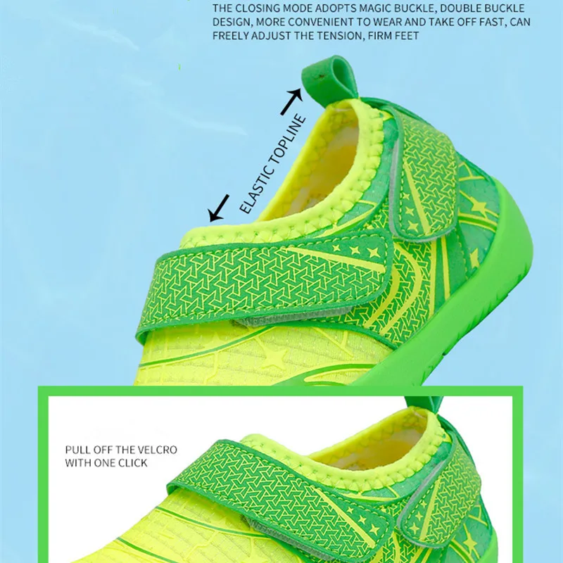 Non Slip Boy Girl Quick-Dry Aqua Shoe Children Surfing Comfortable Beach Barefoot Water Shoe Breathable Upstream Wading