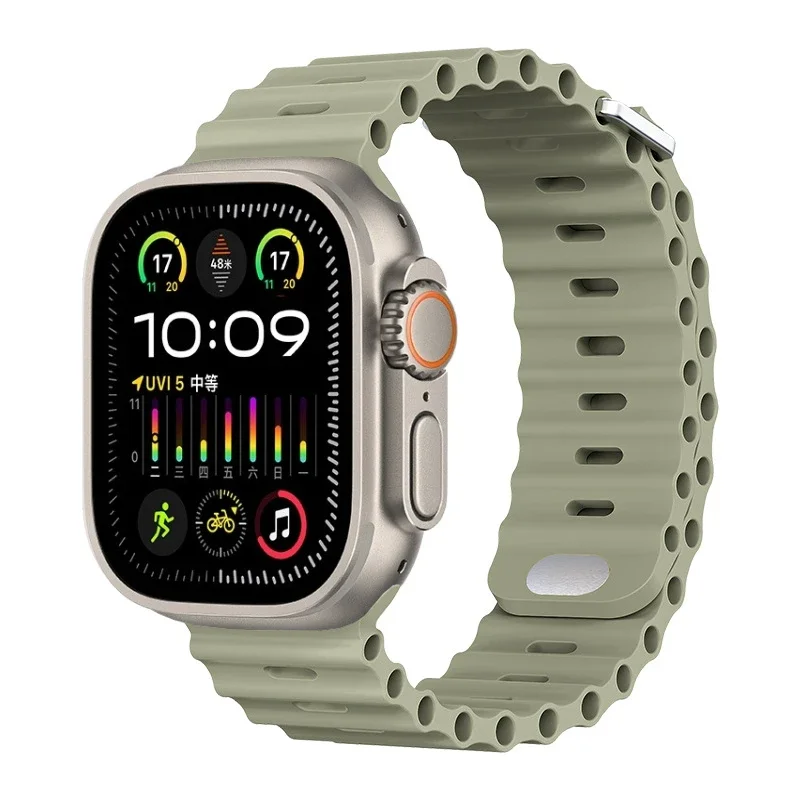 Premium Ocean Silicone Strap for Smartwatch - Durable & Stylish Wristband