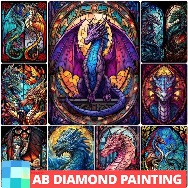 Aurora Borealis Stained Glass Diamond Painting Kit Paint With Diamonds