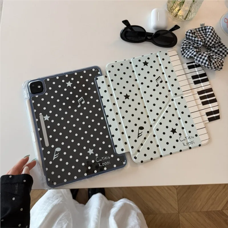 INS Style Polka Dot Music Note Tablet Case Stand