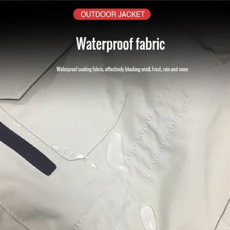 Men's Winter Jacket Fleece Thick Warm Waterproof Hooded Padded Parka Big Size 8XL Zip-up Outerwear Korean Windbreaker puffer jacket cotton jacket parka coat parkas coat