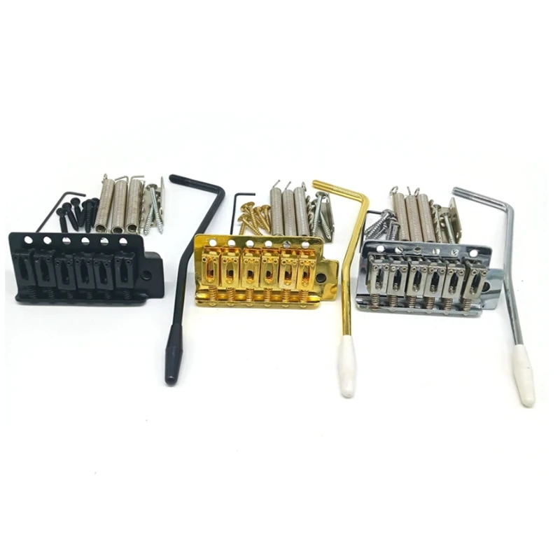 

Guitar Parts Tremolo Bridge Tremolo Electric Guitar Bridge Steel Saddle Chrome Single Rocker Gold Silver Black