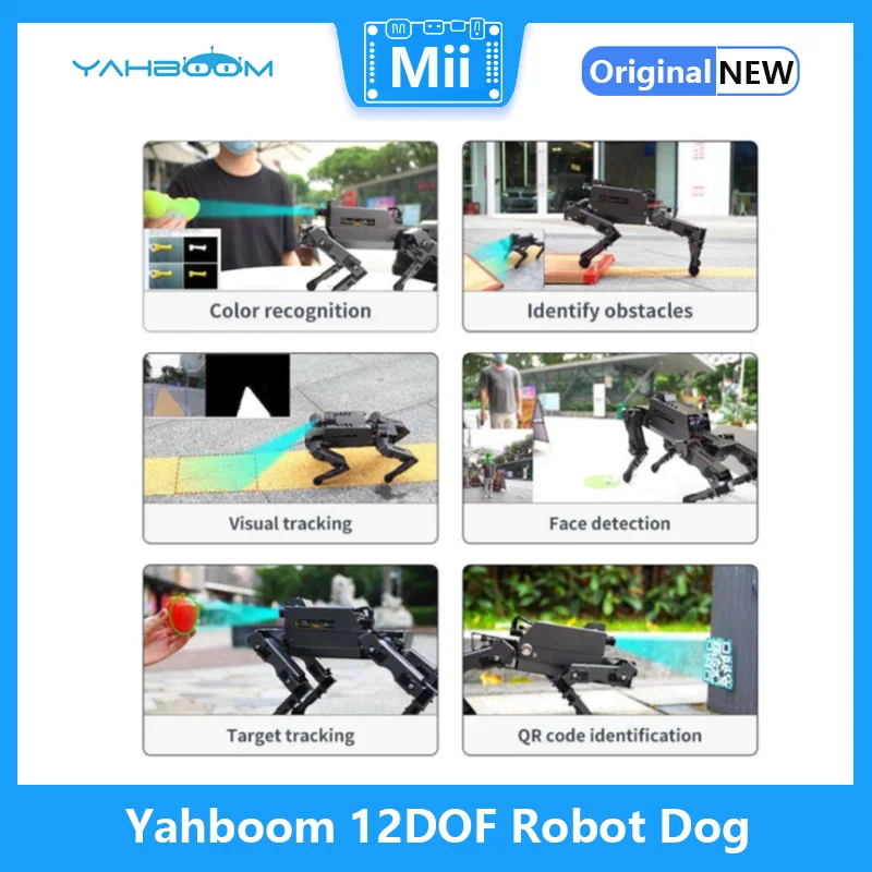 Yahboom ũž ݼ κ  ̿ DOGZILLA S1, AI  ī޶ ,   4B , ̽ α׷, 12DOF