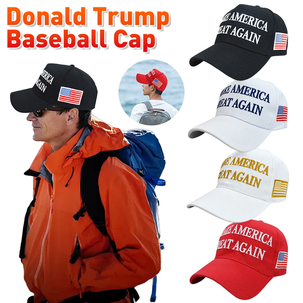 USA Baseball Caps Donald Trump Cap Large Size MAGA Snapback President Hat Embroidery Hats