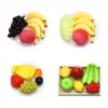 1:12 Mini Simulation Artificial Fruits and Vegetables Doll House Vegetable Bamboo Basket Miniature Accessories for Children 1