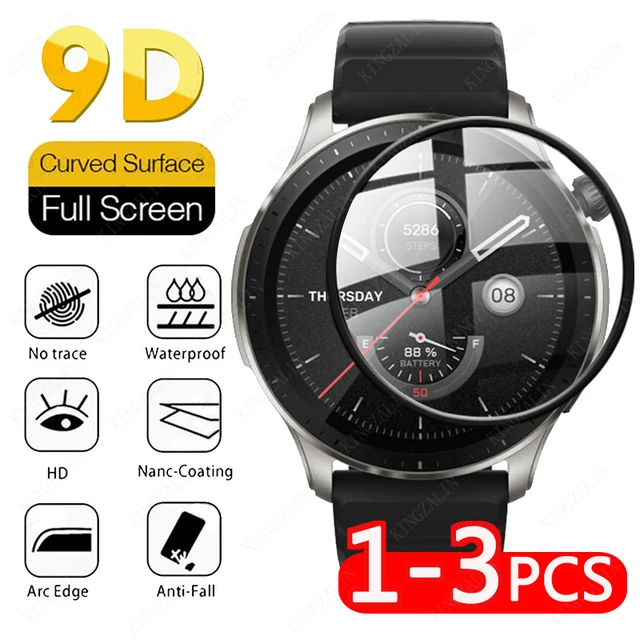 9D Soft Glass for Amazfit GTR 4 3 Pro 2 2e GTR Mini Screen