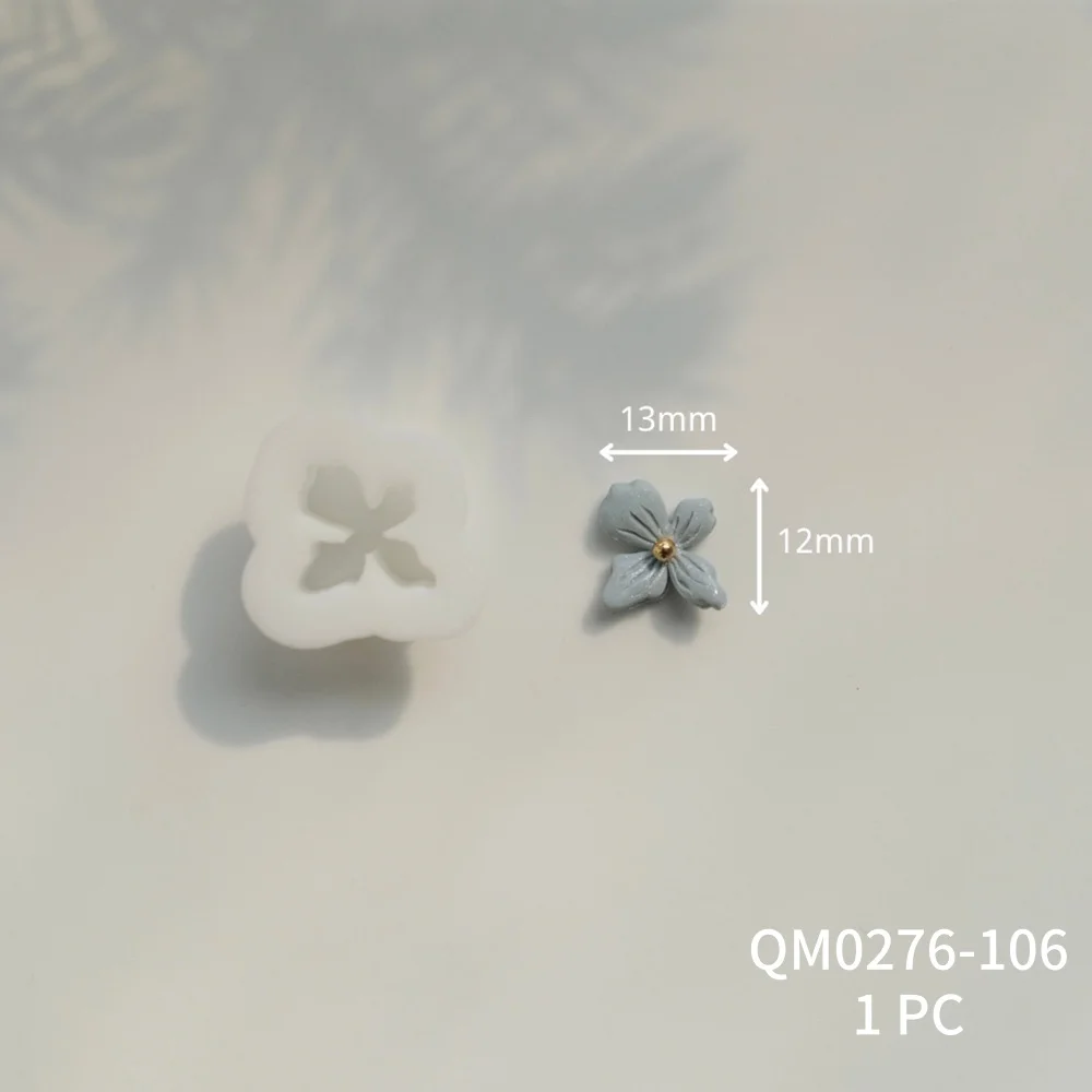 1PC Unregelmäßige Blume Weiche Keramik Polymer Clay Cutter Präge Ohrring Schneider Form für DIY Schmuck Machen 3d Gedruckt Ton werkzeug – Detail 6