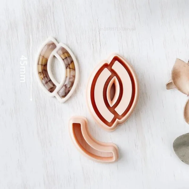 Abstract Symmetry Polymer Clay Cutters Faux Stone Dangle Clay Cutting for Earrings Jewelry Pendant Embossing Ceramics Tools polymer clay cutter pottery clay tools pottery clay carving tools