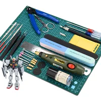 Military Hobby Model Tool Combo Electric Drill Grinding Polishing Tool Tweezers Pier Construction Knife Model Building Tool Set 1