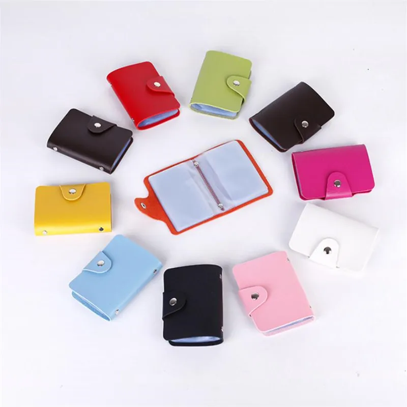 PU Leather Card Case for Men Women
