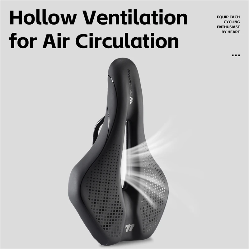 Breathable Hollow Shockproof Bike Saddle 5