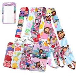 ER2023 Cartoon Lanyard Card Holder Doctors Nurses Hanging Neck Mobile Phone Lanyard Badge Subway Access Card Holder for Women