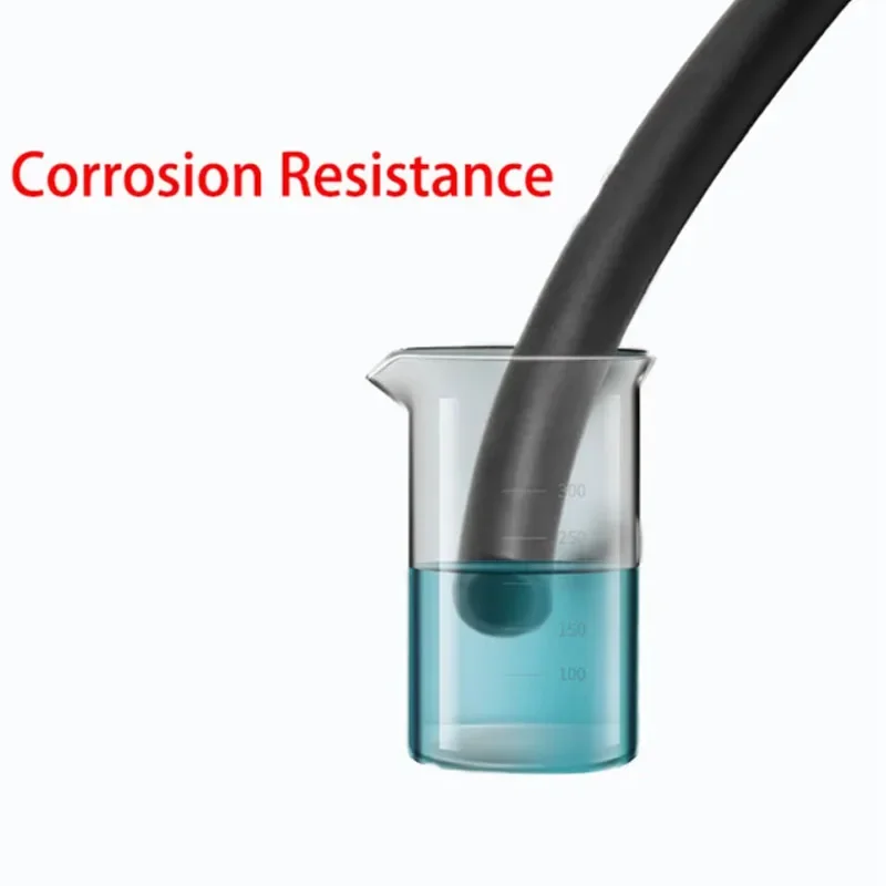 Black Fluororubber FKM Viton Oil Hose Tube Tubing Pipe Acid alkali high temperature corrosion resistance ID 2~16mm rubber hose rubber tube rubber tubing